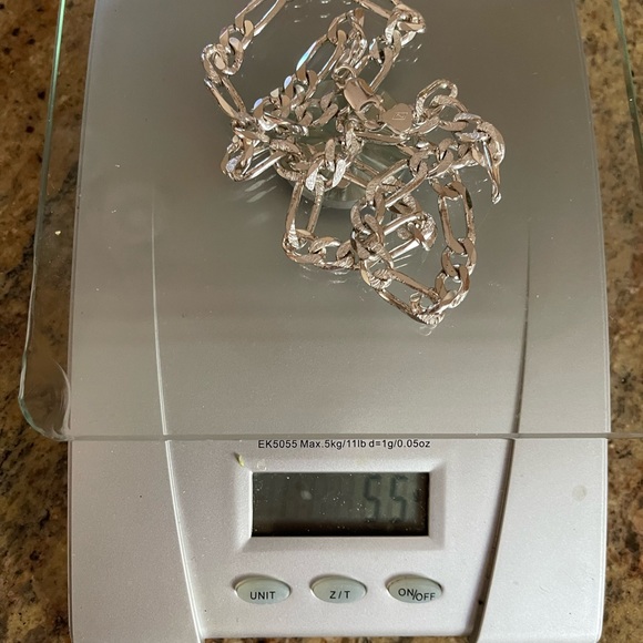 Men’s Italian made 925 Sterling silver chain approx. 23” and 55 grams in weight - Picture 3 of 3